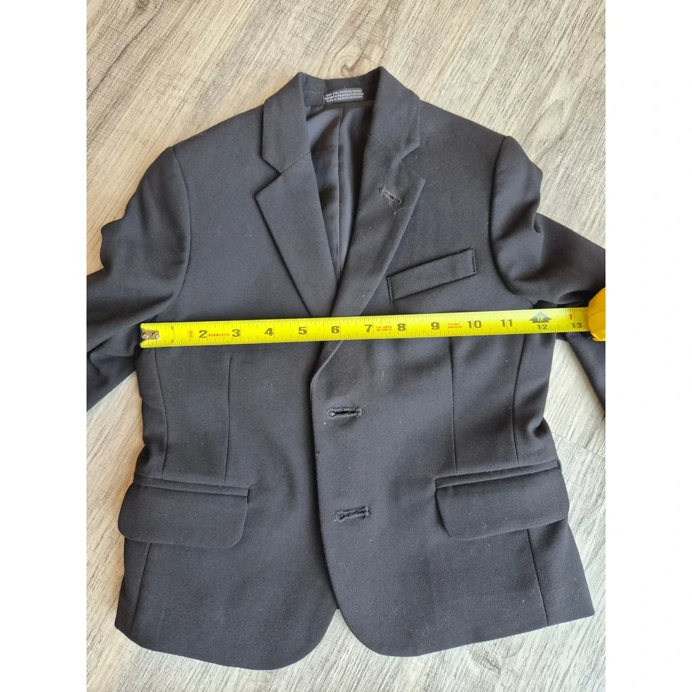 Calvin Klein Kids Boys Black 2 Piece Suit Set Blazer and Pants Size 4 Formal